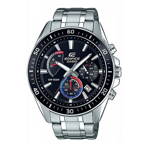 Наручные часы CASIO Edifice, черный, серебряный