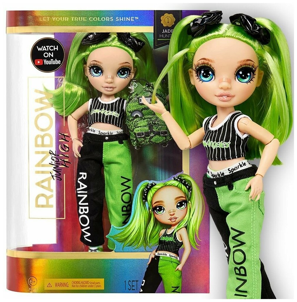 Кукла Джейд Хантер - Средняя Школа (Rainbow High Junior High Jade Hunter Fashion Doll)