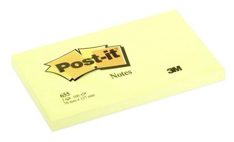    3M Post-it Basic 655R-BY 7100020768 76x127 100    1   