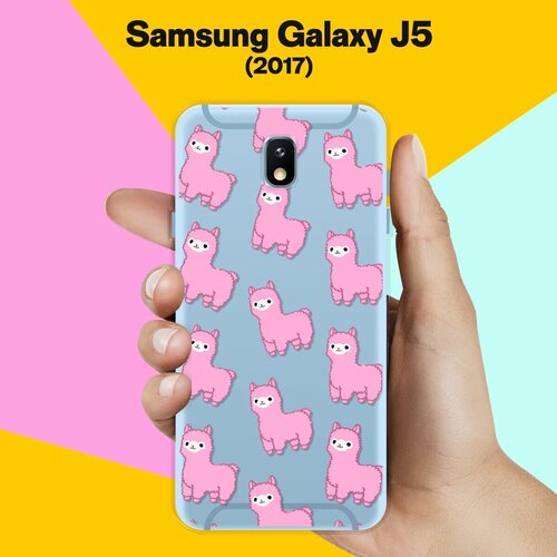 Силиконовый чехол на Samsung Galaxy J5 (2017) Узор из лам / для Самсунг Галакси Джей 5 2017