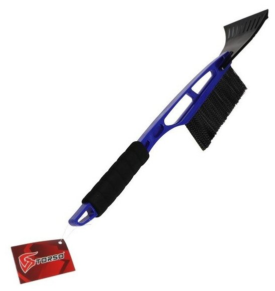 Щетка-скребок ТероПром 3251228, 52 см, мягкая ручка со скребком