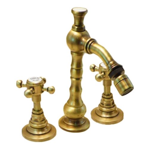 Смеситель для биде на 3 отверстия с донным клапаном BELLOSTA EDWARD 05-0807/4/С бронза