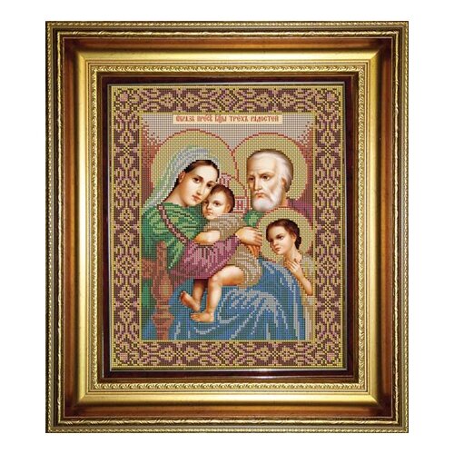 фото Набор для вышивания бисером икона богородицы трёх радостей 25 х 31 см и046 galla collection