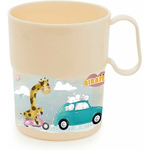 Кружка пластиковая 300мл с детским рисунком - незаменимый спутник для детей в походе на пикнике на даче и даже дома Рисунок никогда не сотрётся не смоется не поцарапается 349₽