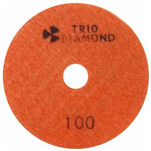Алмазный гибкий шлифовальный круг 100мм, №100 Trio-Diamond 340100 шлифовальный круг trio diamond 340200 100 мм 1 шт
