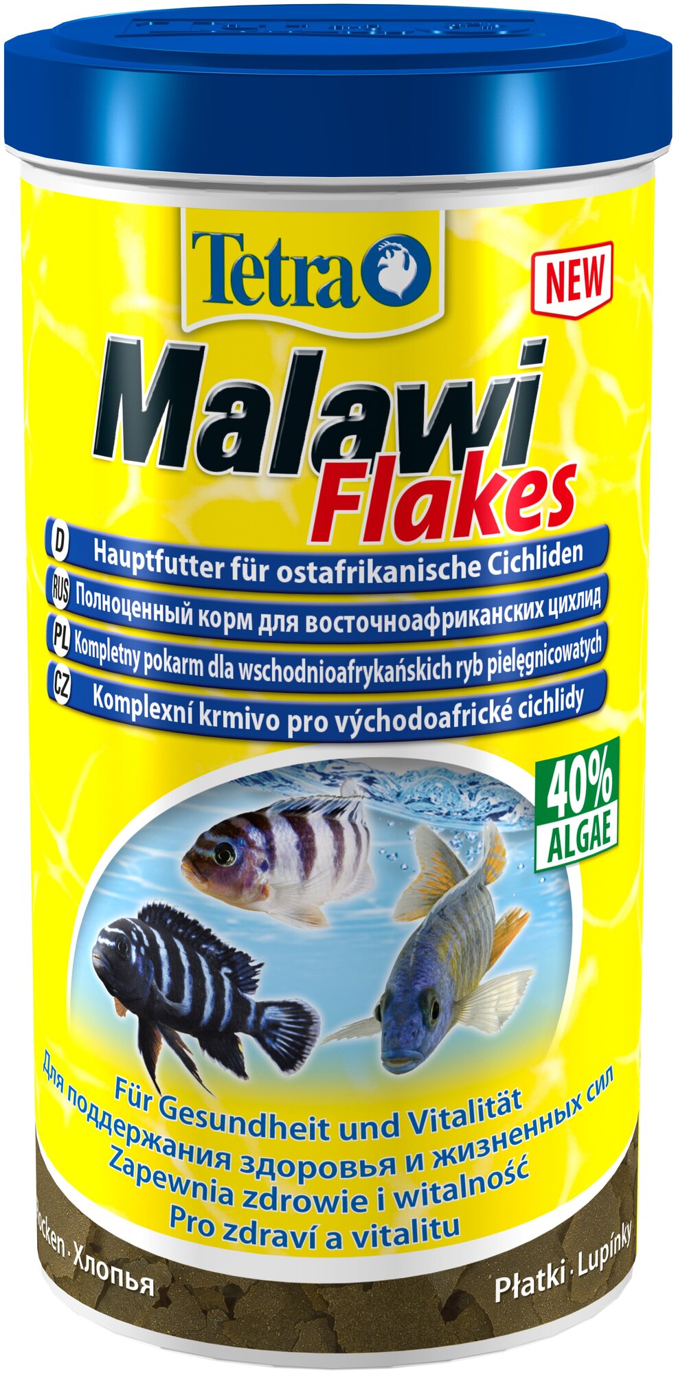 Корм для травоядных цихлид Tetra Malawi Flakes 1000ml