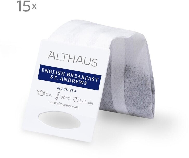 Чай Althaus Grand Pack English Breakfast St. Andrews для чайника, 15пак. 1557487 - фотография № 3