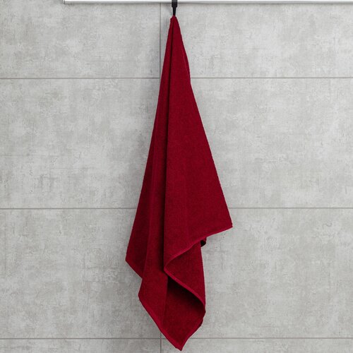 Махровое полотенце Sandal "оптима" 70*140 см, плотность 380 гр, цвет - бордовый