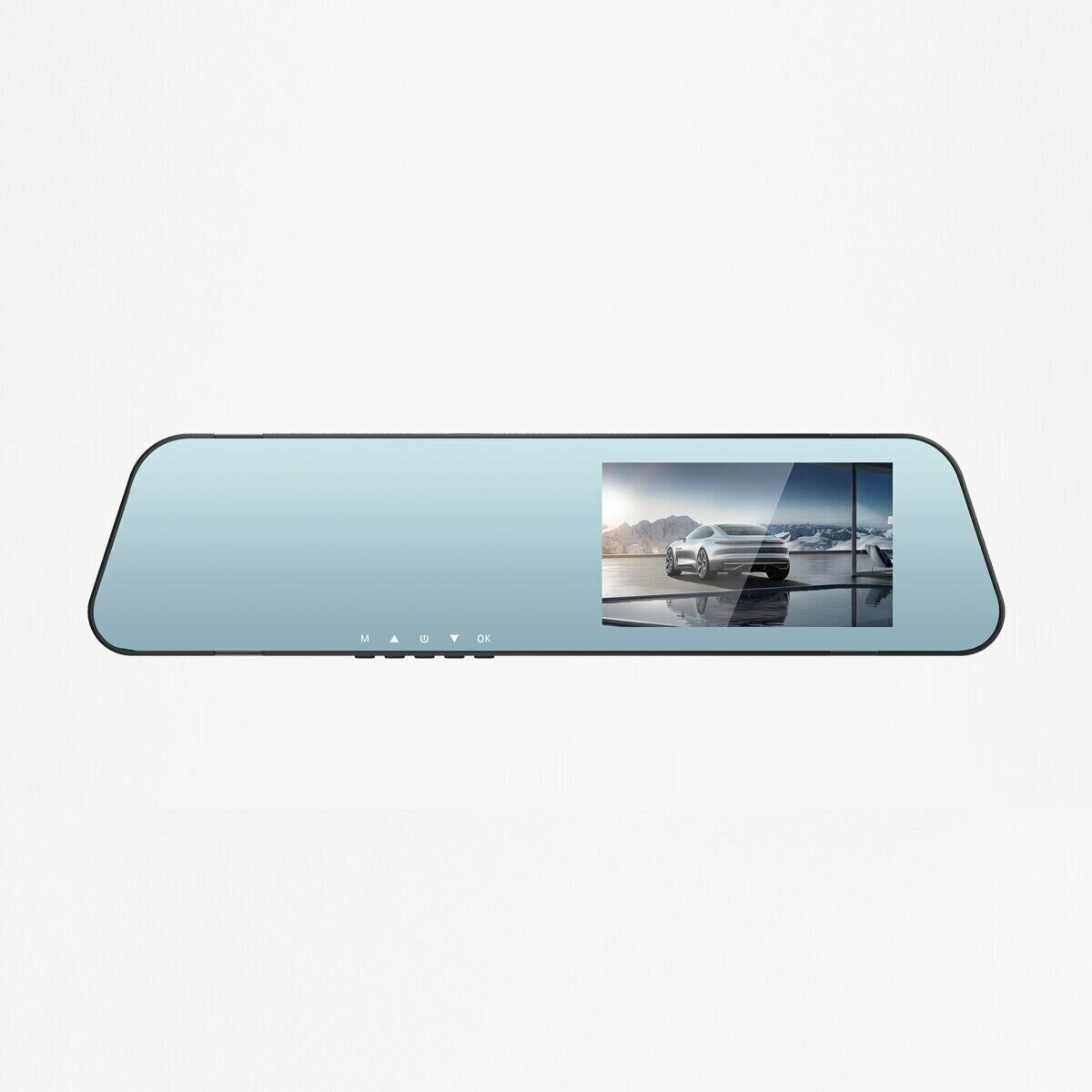 Автомобильный видеорегистратор-зеркало Eplutus D12. Датчик движения, дисплей 3,5", две камеры