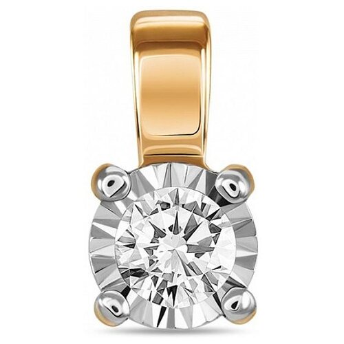 фото Лукас подвеска с 1 бриллиантом из красного золота p01-d-pl-33642