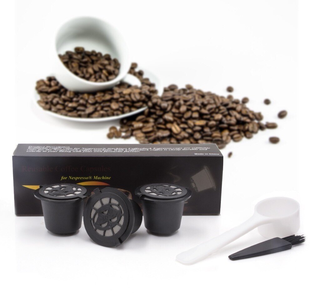 Многоразовые капсулы iCafilas Triple Set для кофемашины Неспрессо Nespresso, 3 штуки