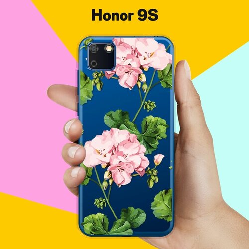 Силиконовый чехол Розовые цветы на Honor 9S силиконовый чехол розовые цветы на honor 8x