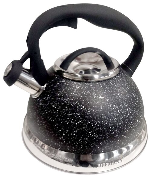 Чайник со свистком Hoffmann HM 5568-1, 3,0 л, Черный