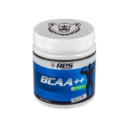 rps bcaa 200 гр нейтральный Аминокислотный комплекс RPS Nutrition BCAA++ 8:1:1, арбуз, 200 гр.