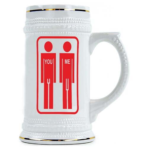 фото Пивная кружка женщина-мужчина drabs