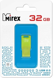 Флешка USB Flash Drive Mirex MARIO GREEN 32GB