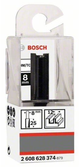 Фреза пазовая Bosch Std S8/D12/L32