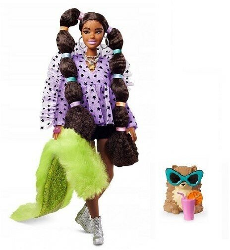 Barbie Кукла Экстра с переплетенными резинками хвостиками - фото №13