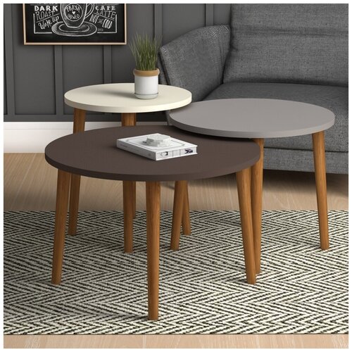 Журнальные столики 3 штуки ROMA COFFEE TABLE