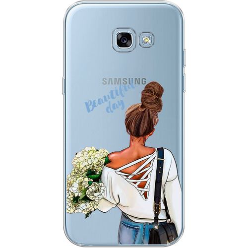 Силиконовый чехол на Samsung Galaxy A5 2017 / Самсунг Галакси А5 2017 Beautiful day vector, прозрачный силиконовый чехол на samsung galaxy j3 2017 самсунг галакси джей 3 2017 beautiful day vector прозрачный