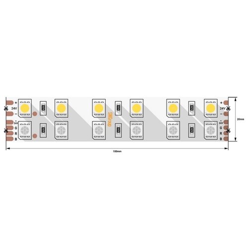 Светодиодная лента SWG5120-24-28.8-RGBWW