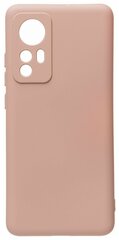 Однотонный силиконовый чехол для Xiaomi 12/12S / с soft touch покрытием / пыльная роза