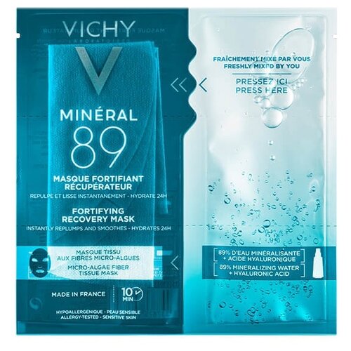 Купить Экспресс-маска на тканевой основе из микроводорослей Mineral 89 Vichy/Виши 29г, Vichy Лореаль