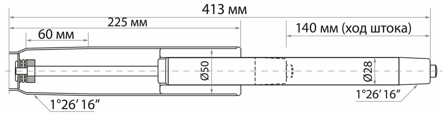 Газ-лифт BRABIX A-140 стандартный, черный, длина в открытом виде 413 мм, d50 мм, класс 2, 532002 - фотография № 16