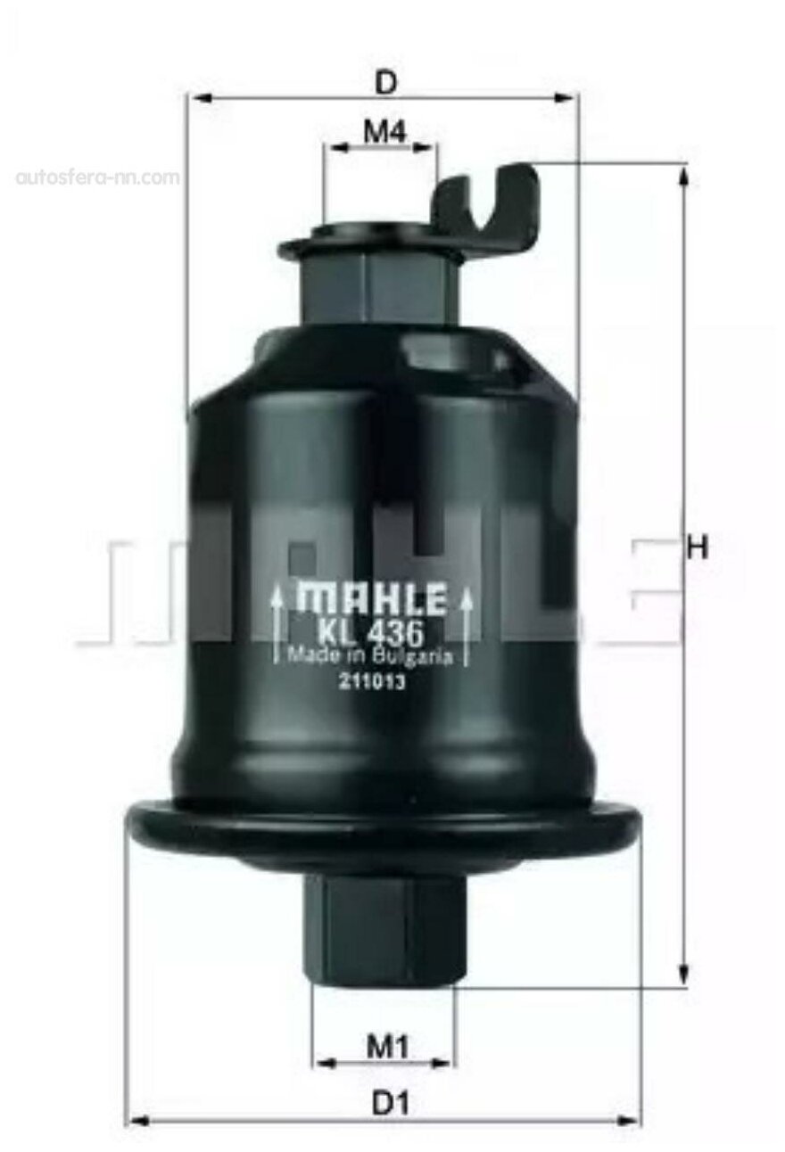 Фильтр Топливный Mahle/Knecht арт. KL436