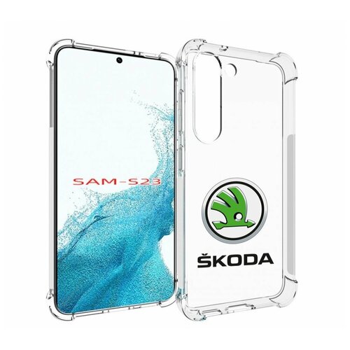 Чехол MyPads skoda-шкода-4 мужской для Samsung Galaxy S23 задняя-панель-накладка-бампер чехол mypads skoda шкода 1 для samsung galaxy m04 задняя панель накладка бампер