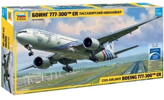 Сборная модель Zvezda 7012 Пассажирский авиалайнер Боинг 777-300 ER