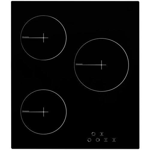 DELVENTO Встраиваемая варочная панель Стеклокерамическая 45 см 3 конфорки черное стекло 1998000₽