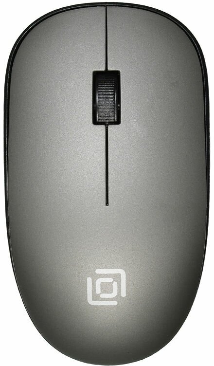 Мышь Oklick 515MW, оптическая, беспроводная, USB, черный и серый [1018267]