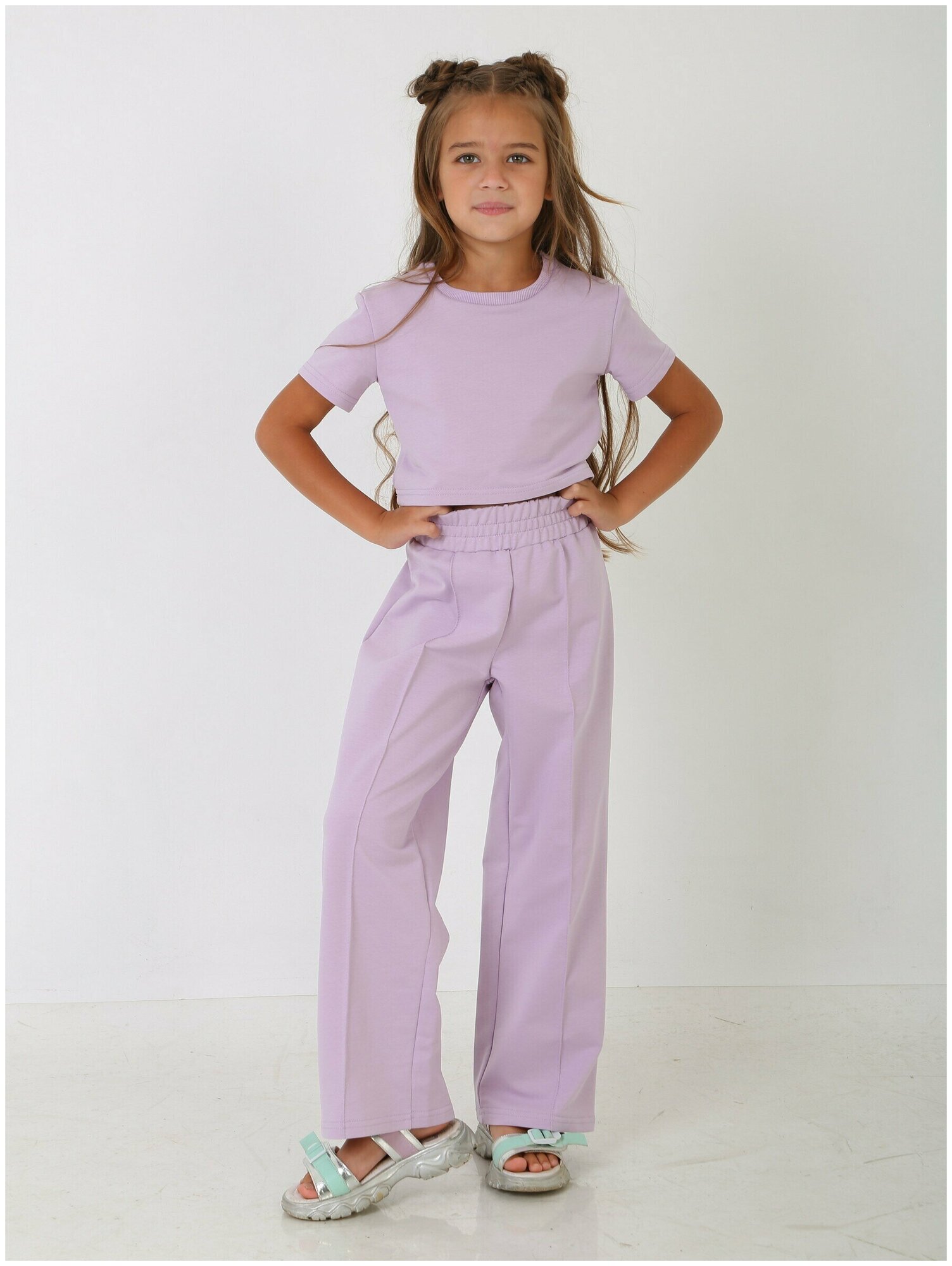 Комплект одежды , размер 134, фиолетовый