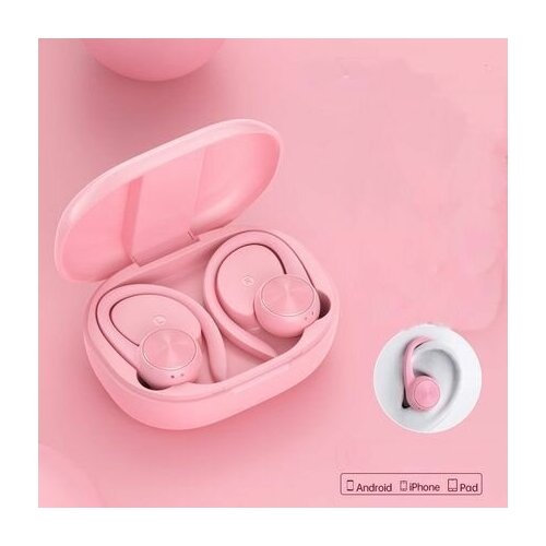 Беспроводные спортивные bluetooth наушники TWS R200 Бежевые вкладыши с индикатором зарядки 119900₽