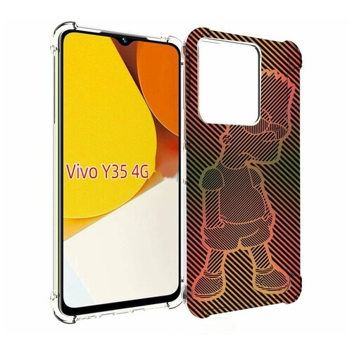 Чехол MyPads Графический-Барт-Симпсон для Vivo Y35 4G 2022 / Vivo Y22 задняя-панель-накладка-бампер