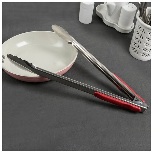 Щипцы кухонные Универсал 33 см с прорезиненной ручкой цвет микс 478₽