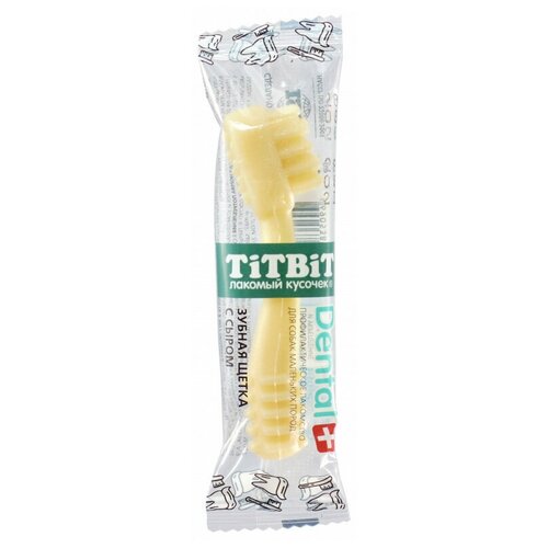 Лакомство для собак маленьких пород TiTBiT ДЕНТАЛ+ Зубная щетка с сыром, 5 ш 13 г