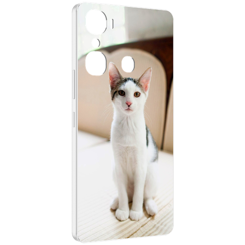 Чехол MyPads порода кошка эгейская для Infinix Hot 12 Pro задняя-панель-накладка-бампер