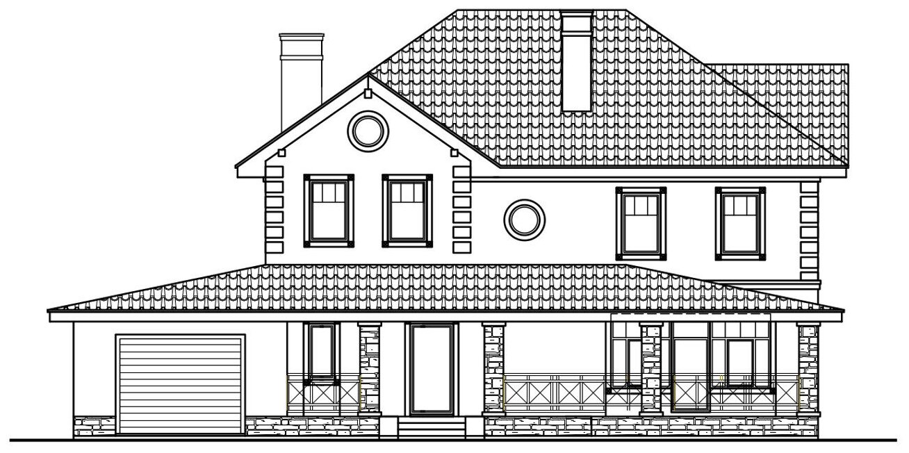 Проект дома Catalog-Plans-57-29D (208,17кв. м, 17,25x11,4м, газобетон 400)