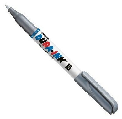 Маркер перманентный фетровый MARKAL Dura-Ink 15 серебристый (96027)