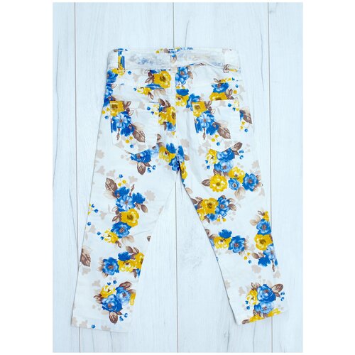 фото Брюки , размер 98, белый нет бренда