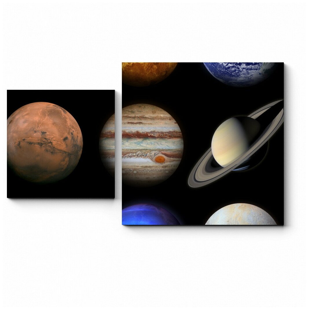 Модульная картина Планеты солнечной системы 50x30