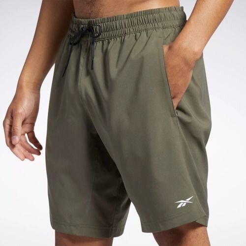 Шорты спортивные Reebok WOR WOVEN SHORT, размер M, зеленый