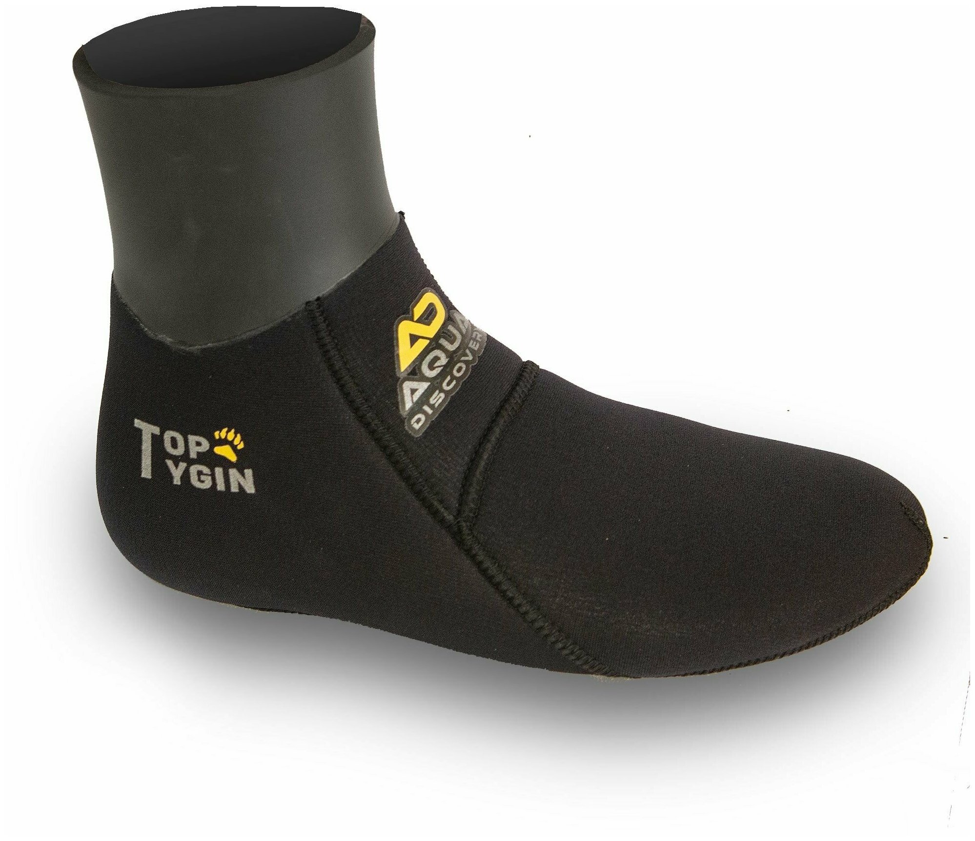 Носки для дайвинга из неопрена Aquadiscovery TopTygin 5 мм, Черный