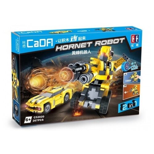 Конструктор Double Eagle CaDA Just Move It C52020W Hornet Robot, 267 дет. конструктор double eagle cada just move it c51062w горилла 637 дет