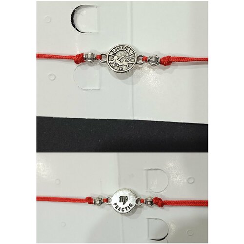 фото Браслет- оберег красная нить, зодиак дева, d= 6 см собственно