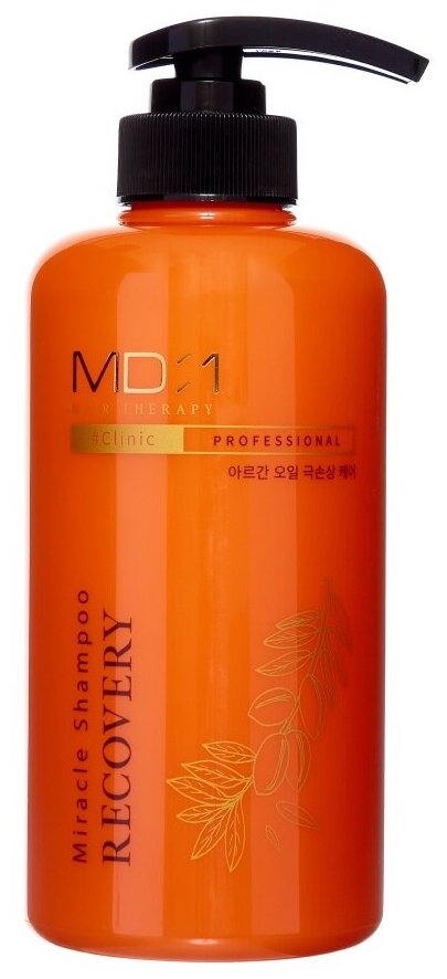 MD-1 Hair Therapy Miracle Recovery Shampoo Восстанавливающий шампунь для волос с маслом арганы 500мл