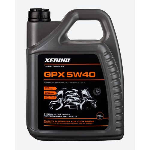 Моторное масло XENUM GPX 5w40 на карбон-графитовой основе, 5л