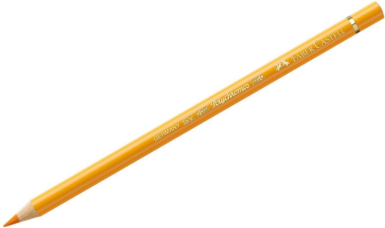 Комплект 6 шт, Карандаш художественный Faber-Castell "Polychromos", цвет 109 темно-желтый хром